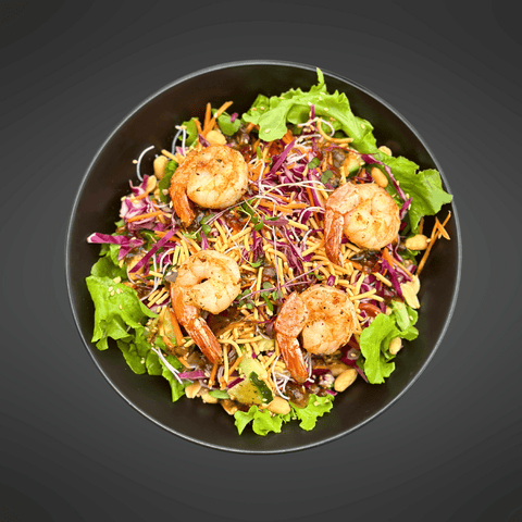 Thai Salad with Garlic Prawns - Social Box